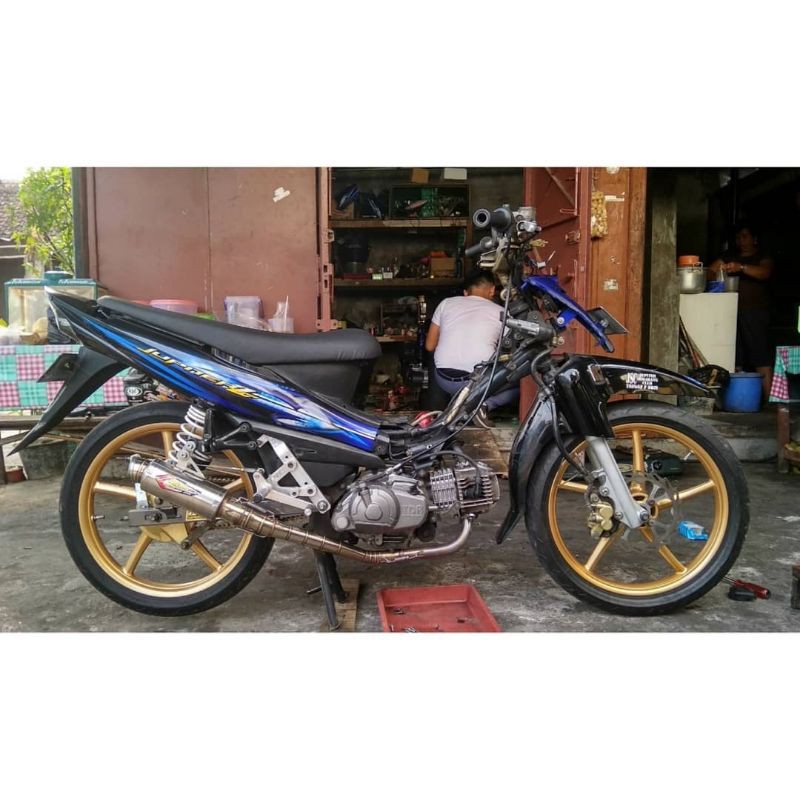 Knalpot Creampie Stainless BRS CP3 Jupiter Z 200cc 100% Asli