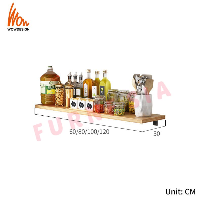 Hot Deals [Cod] Rak Ambalan Dapur Rak Microwave Rak Bumbu Dapur Ambalan Dinding Minimalis Rak