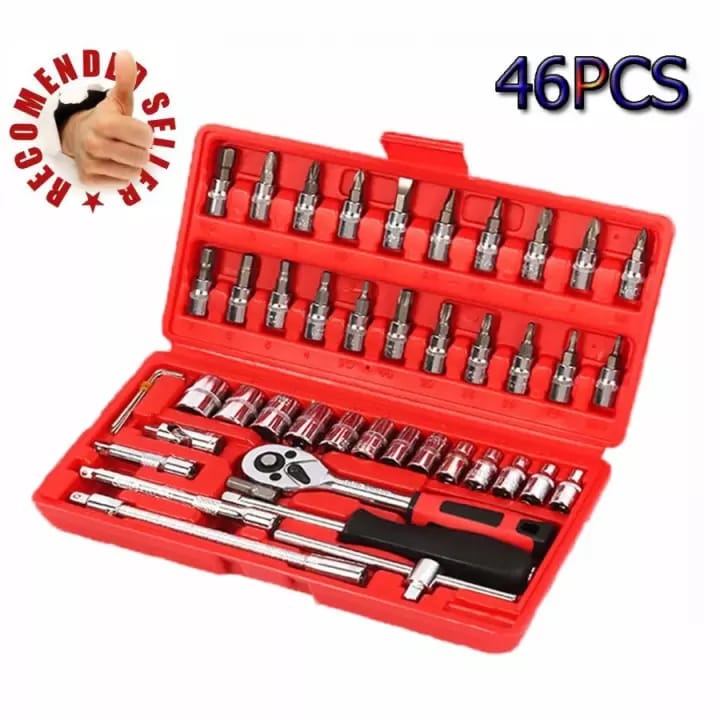 Set Kunci Pas Set Motor Mobil Elektronik Multifungsi - Combination Socket Wrench Lengkap - Kunci Pas Torque Wrench Two-way Spanner Tools, kunci inggris, kunci shock, kunci shok, kunci serbaguna, kunci set lengkap, kunci sok full set, KUNCI MULTIFUNGSI