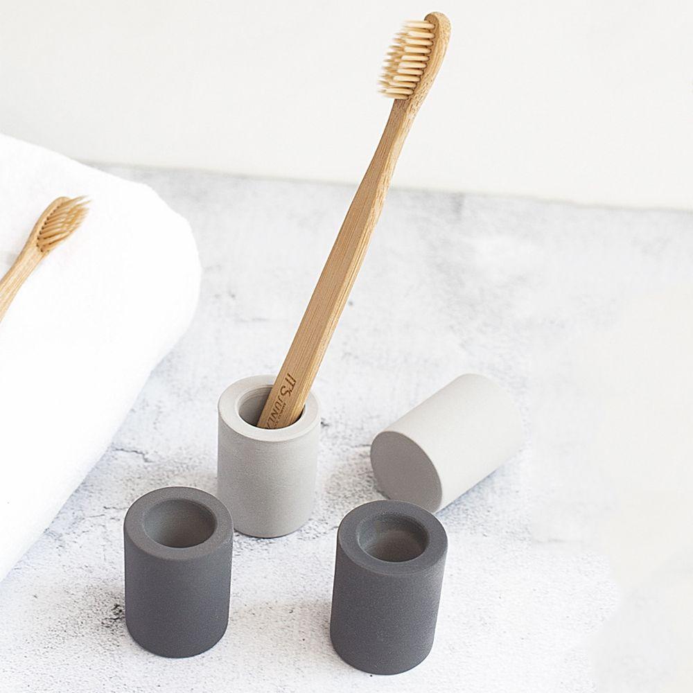 Solighter Tempat Sikat Gigi Simple Kering Portable Travel Cover Cup Tool Set