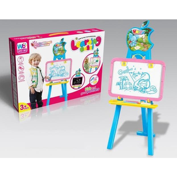 

MAINAN EDUKASI ANAK - LEARNING EASEL PAPAN TULIS WHITE BLACK BOARD