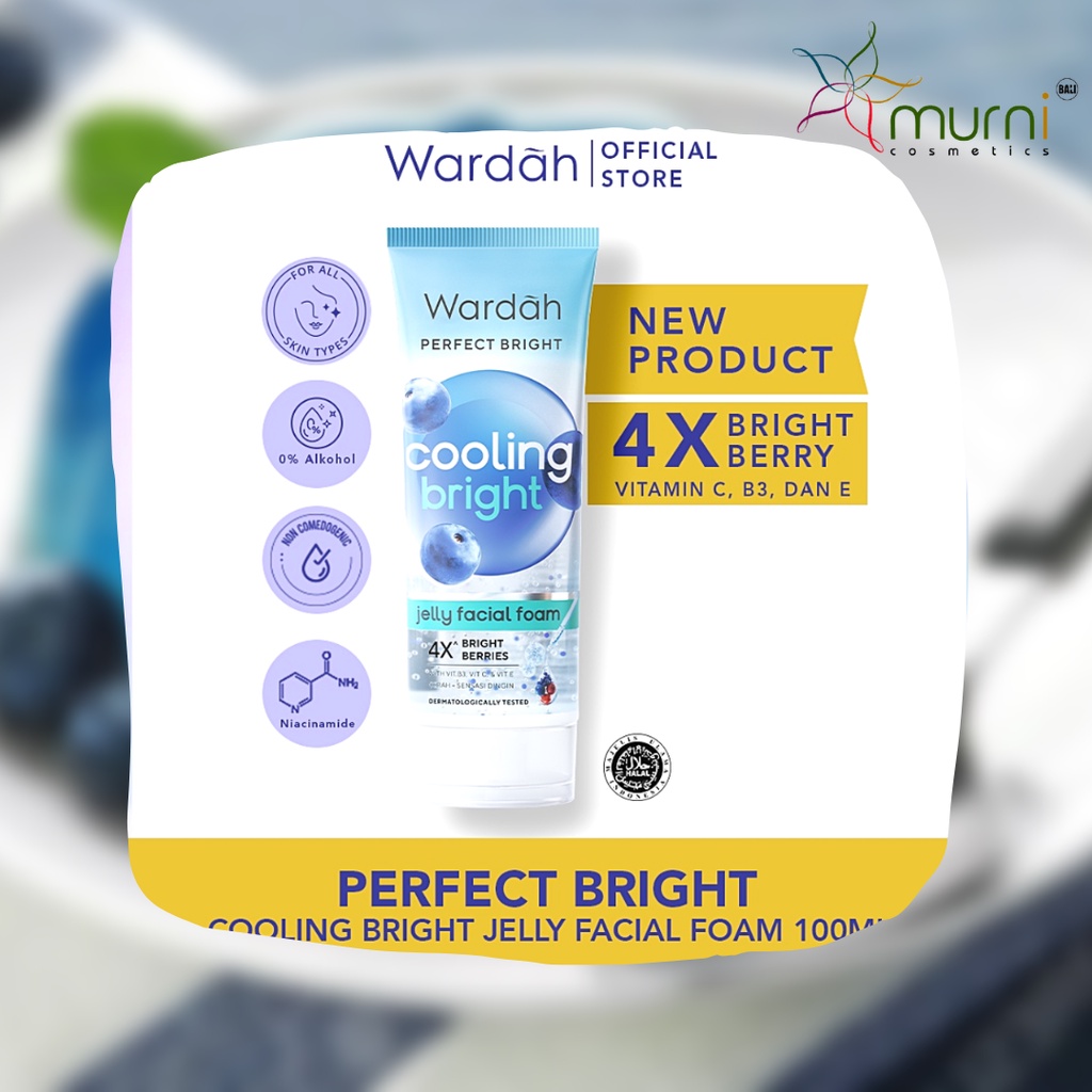 WARDAH PERFECT BRIGHT JELLY FACIAL FOAM COOLING BRIGHT 100ML