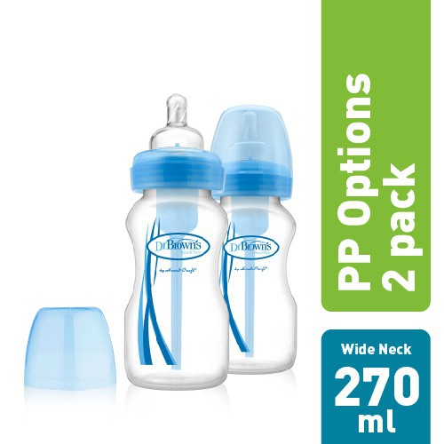 Dr. brown's PP Option Wide Neck Bottle 270ml Twin pack y