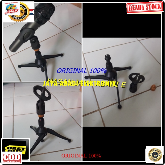 G45 ORIGINAL STAND MIC 28 CM KAKI TIGA HOLDER MIK MIKROPON MICROPHONE TEMPAT GANTUNG TIANG PEGANGAN MEJA TABLE PENYANGGA MIKROPON TIANG PEGANGAN KARAOKE MUSIK AUDIO SOUND DJ TRIPOD GANTUNGAN TABLE MEJA BRACKET BREKET  original stand mic meja kaki tiga hol