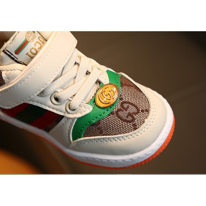 Bestseller Sepatu Sneakers SEMI BOATS Anak Anak Laki Prempuan GUCCI tapak OREN