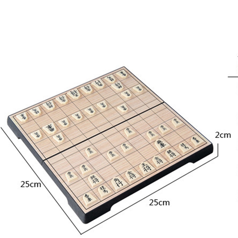 Set Papan Catur Lipat Magnetik Ukuran Medium Gaya Jepang