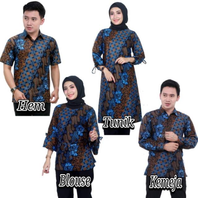 Maura Couple - Sania Ruffle Batik Couple Ori Ndoro Jowi DNT Garansi Termurah Shopee