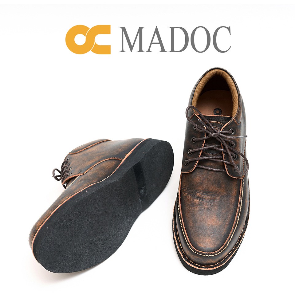 SEPATU BOOTS OC-MADOC 100% ASLI KULIT SAPI FASHION PRIA EXCLUSIVE CASUAL BROWN