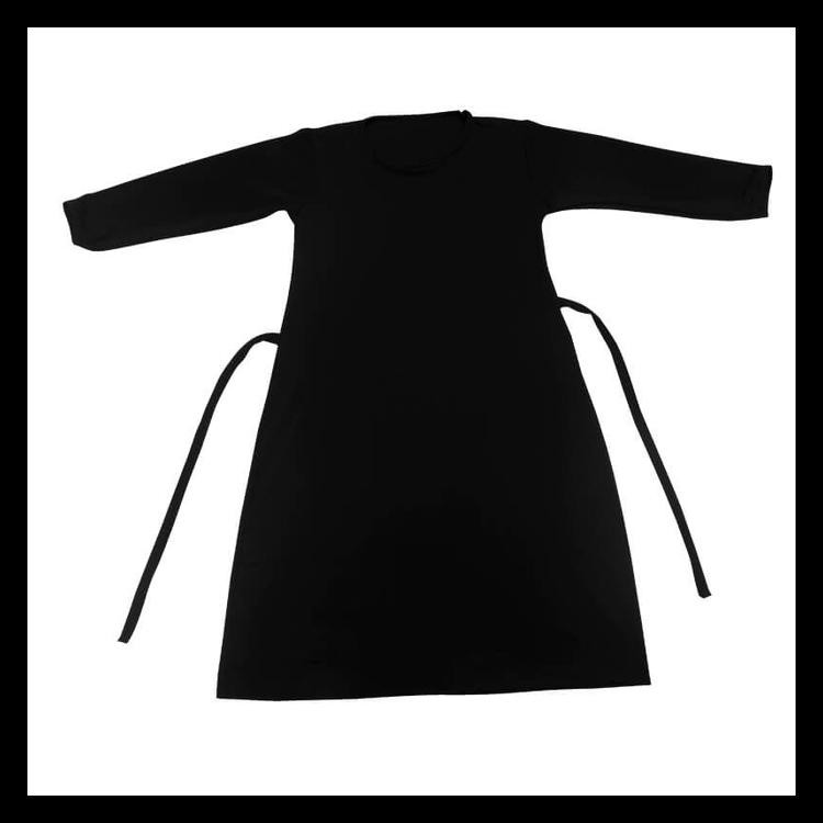 TERBAGUS GAMIS POLOS JERSEY / BAJU YULI / BAJU MUSLIM ANAK CEWEK / KIDS FASHION - S STOK TERBARU