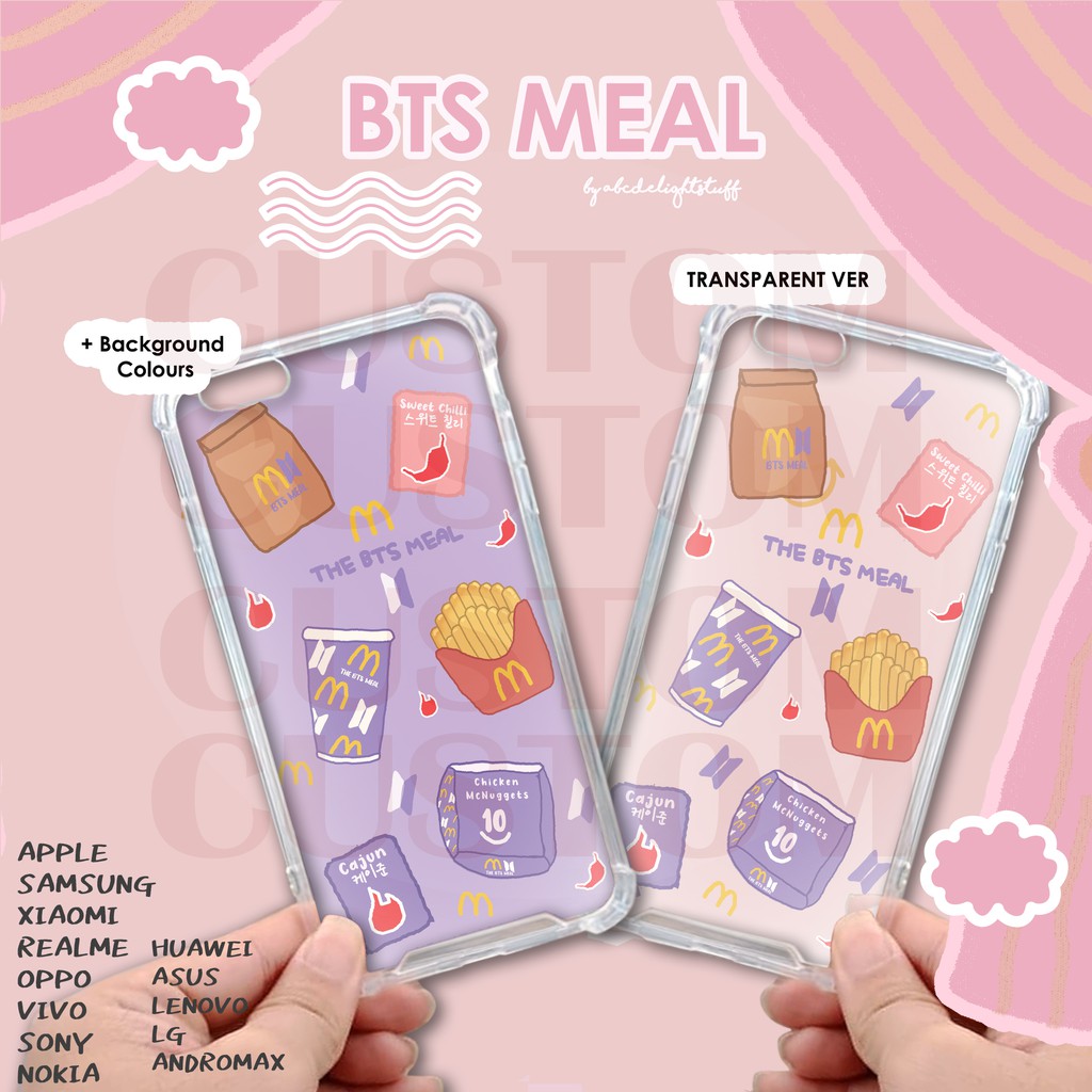 beli 3 gratis1 Custom softcase BTS BUTTER bt21 MEAL vivo samsung realme xiaomi oppo iphone redmi