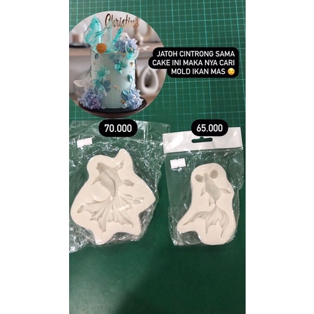 

NEW// CETAKAN SILICON KUE MOULD GOLD FISH / ALAT HIAS DEKORASI BENTUK IKAN
