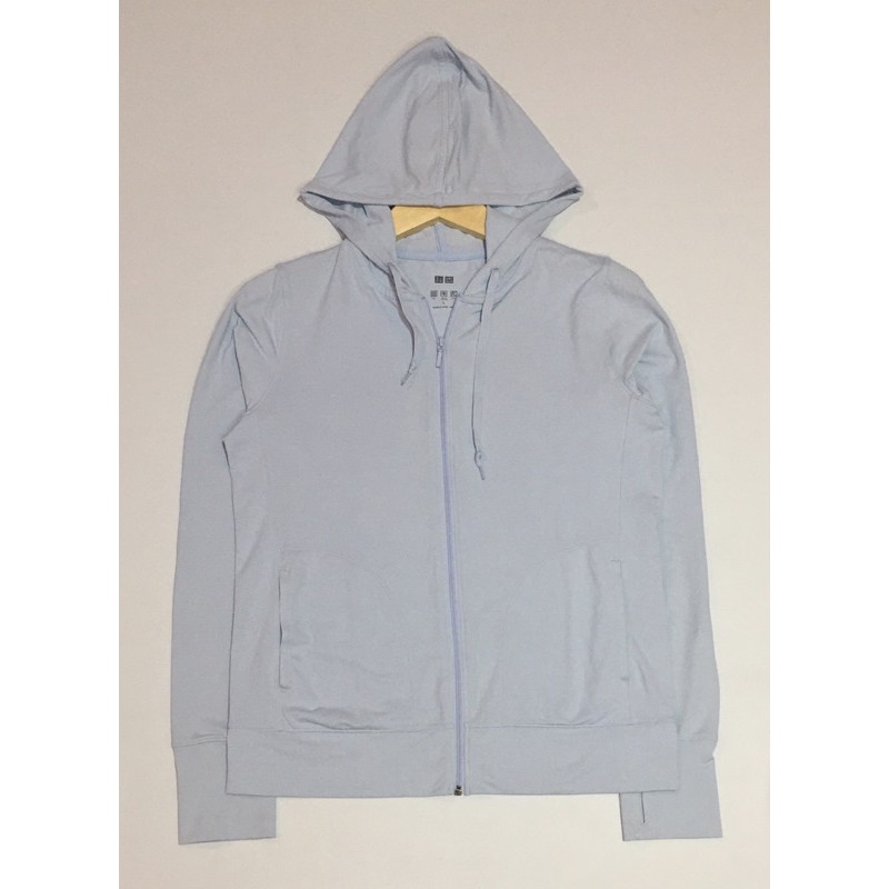 Preloved Jaket Uniqlo AIRism Blue Second Murah