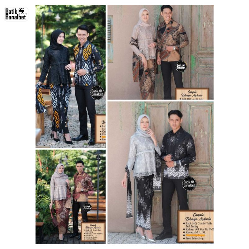 HQ KEBAYA WISUDA SELENDANG BELT COUPLE BRUKAT GRADUATION - ENGAGEMENT - KONDANGAN - BATIK BANALBET