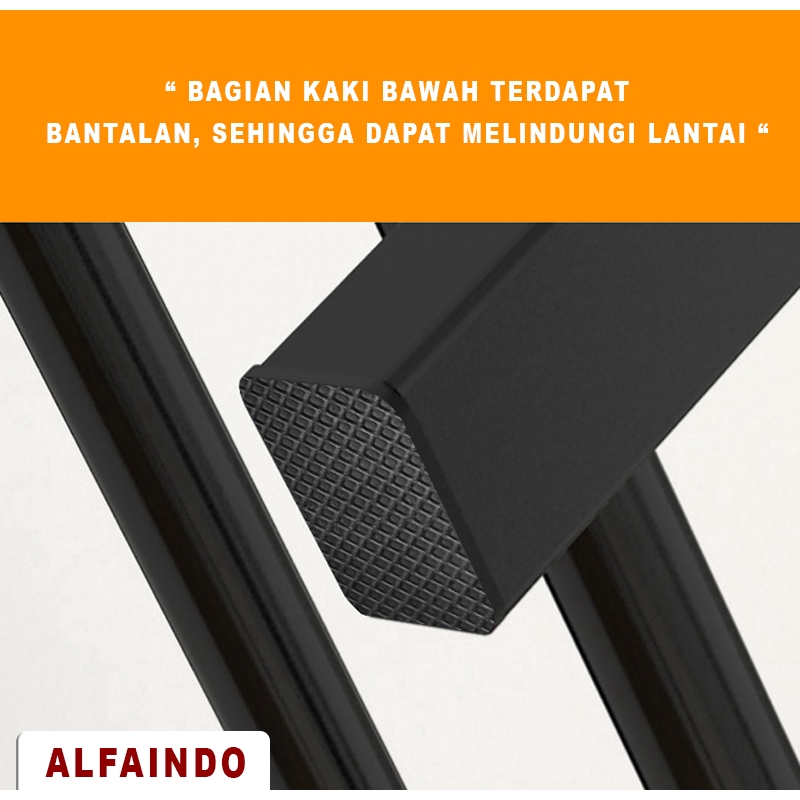 Alfaindo Rak Gantungan Baju Stand Hanger Double Pole GHR005