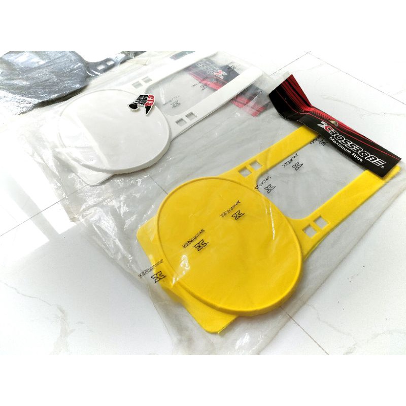 Papan Nomor Trail Jadul Klasik Vintage Crossbone