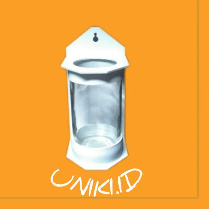Best - Pot Tempel Dinding Cantol Pot Hidroponik Pot Dinding Putih
