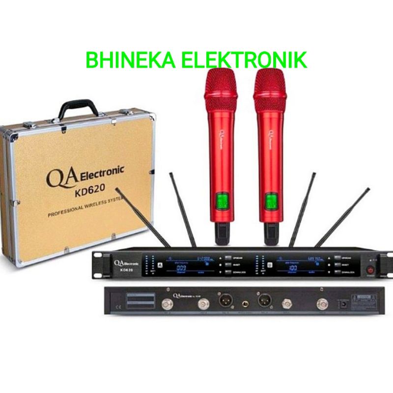 mic wireless QA electronic KD620 pro / kd 620 pro original mic pegang handheld