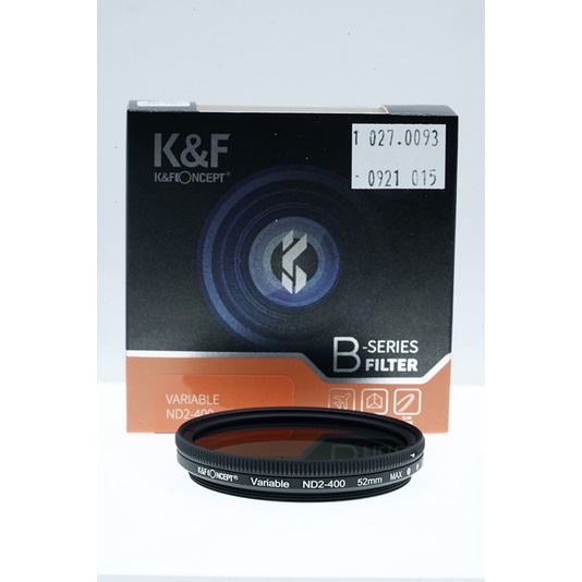 K&amp;F CONCEPT 52mm 52 mm ND2-400 SLIM Fader Variable ND Filter ND2-400 ND2 - ND400 - SKU 1.027.0093 - KF01.1107