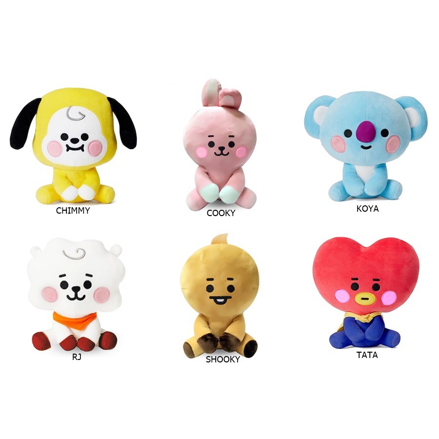 Boneka BTS Baby Cute Sitting BT21 Unofficial Murah Berkualitas Bahan Yelvo Halus Berkualitas