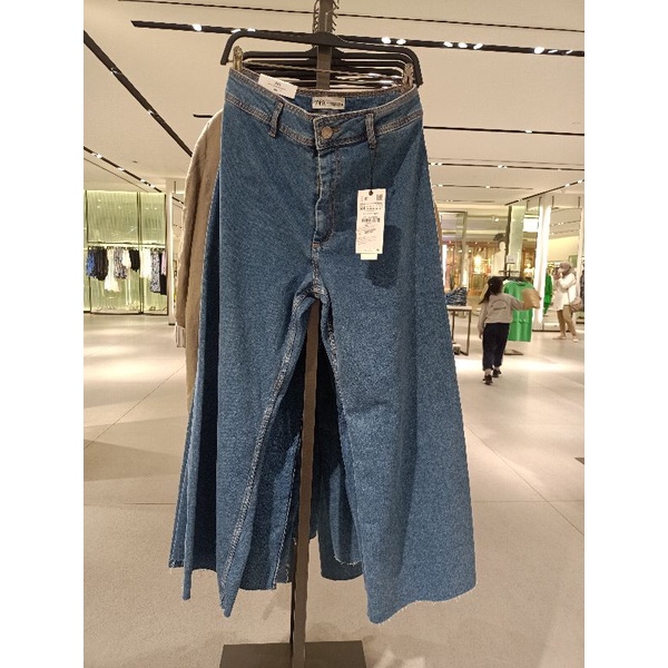 celana zara kulot jeans new
