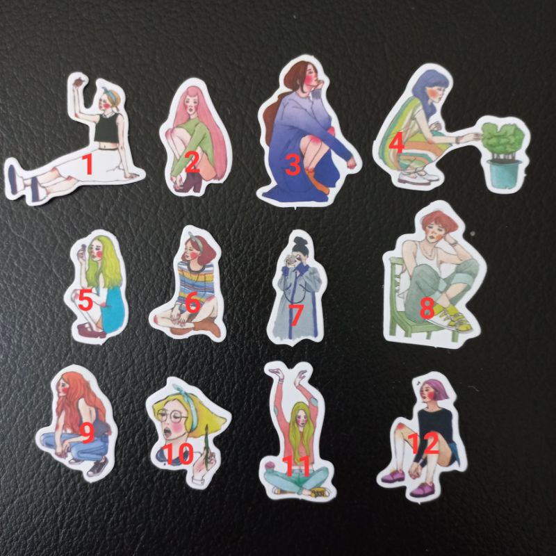 

Stiker Dekoratif Girl Ukuran Small Aesthetic Scrapbook Diary Journal Agenda Bebas Pilih Sesuka Hati