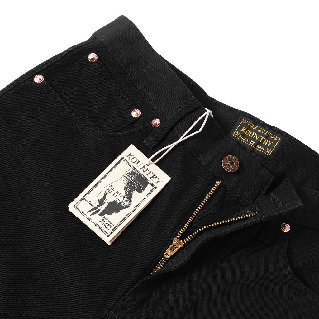 Kapital Kountry Smiley Denim Pants Black