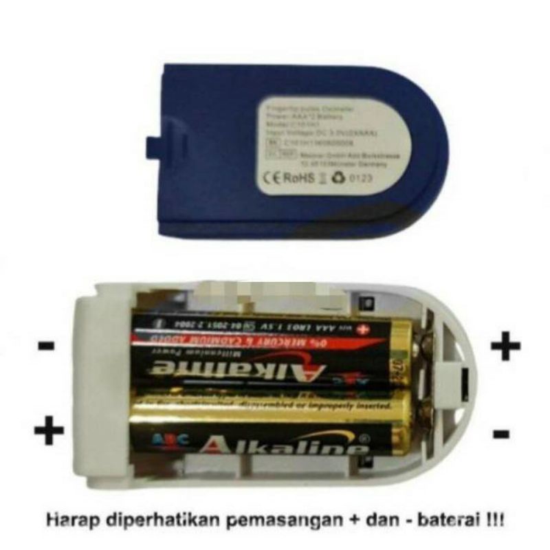 Oxymeter Pulse Fingertip Oximeter Alat Pengukur Detak Jantung Oxygen Oksigen