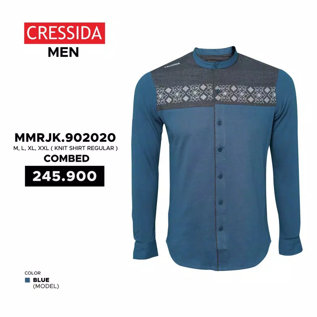 gof CRESSIDA MMRJK.902020 BAJU KOKO PRIA REGULAR Kemeja Casual Kemeja Lengan Panjang