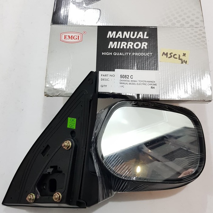Spion Set Avanza Lama Xenia Lama VVTI Kanan (R/H) Manual Chrome Merk EMGI