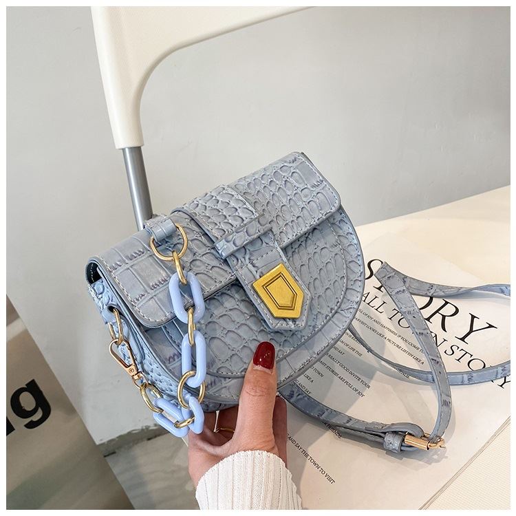 MV_Marvelouz MV701135 Tas SELEMPANG Model Saddle Bag Croco Wanita Elegant 1kg bisa 4 tas supplier tas import JTF1135