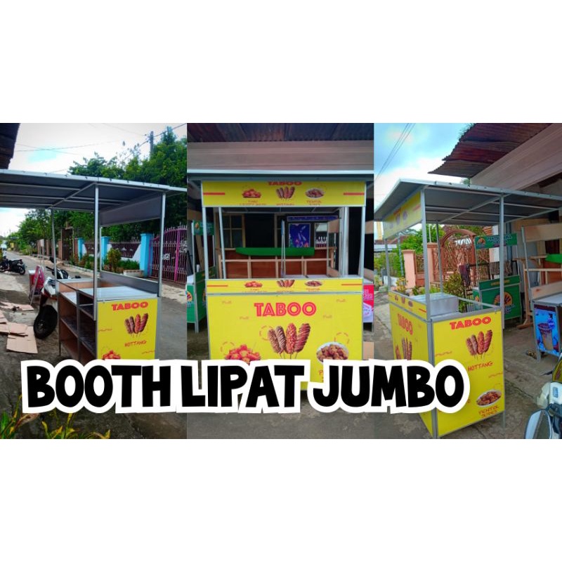 Booth Portable Rombong Lipat Jumbo Custom