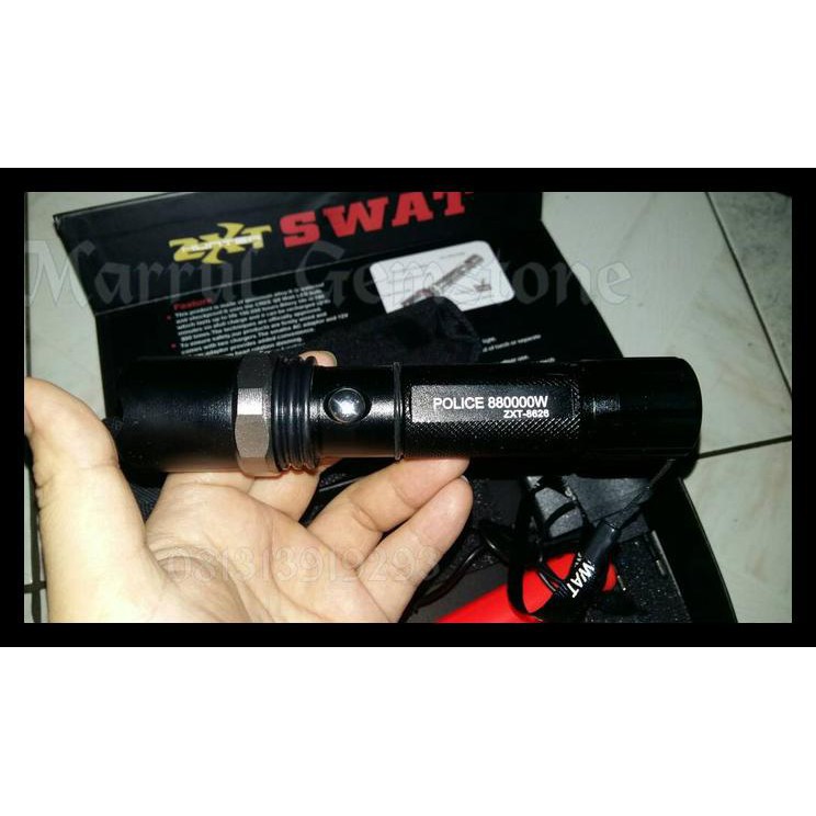 Senter Police 99000W Zxt-T8626C Hitam/Flash Light