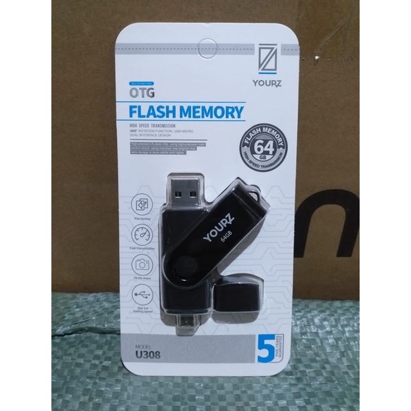 Ready OTG FLASHDISK MICRO YOURZ ORIGINAL 2GB/4Gb/8GB/16GB/32GB/64GB/128GB REAL QUALITY