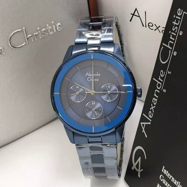 JAM TANGAN CEWEK / WANITA ALEXANDRE CHRISTIE AC 2714 BLUE