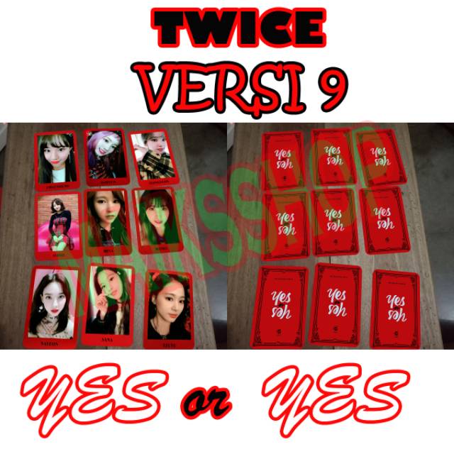 Twice Yes or Yes Photocard Kpop