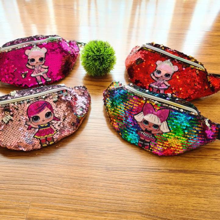 ➲ TAS PINGGANG ANAK LOL LED / TAS SELEMPANG ANAK LOL LED / SLING BAG ANAK LOL LED / TAS ANAK ✪