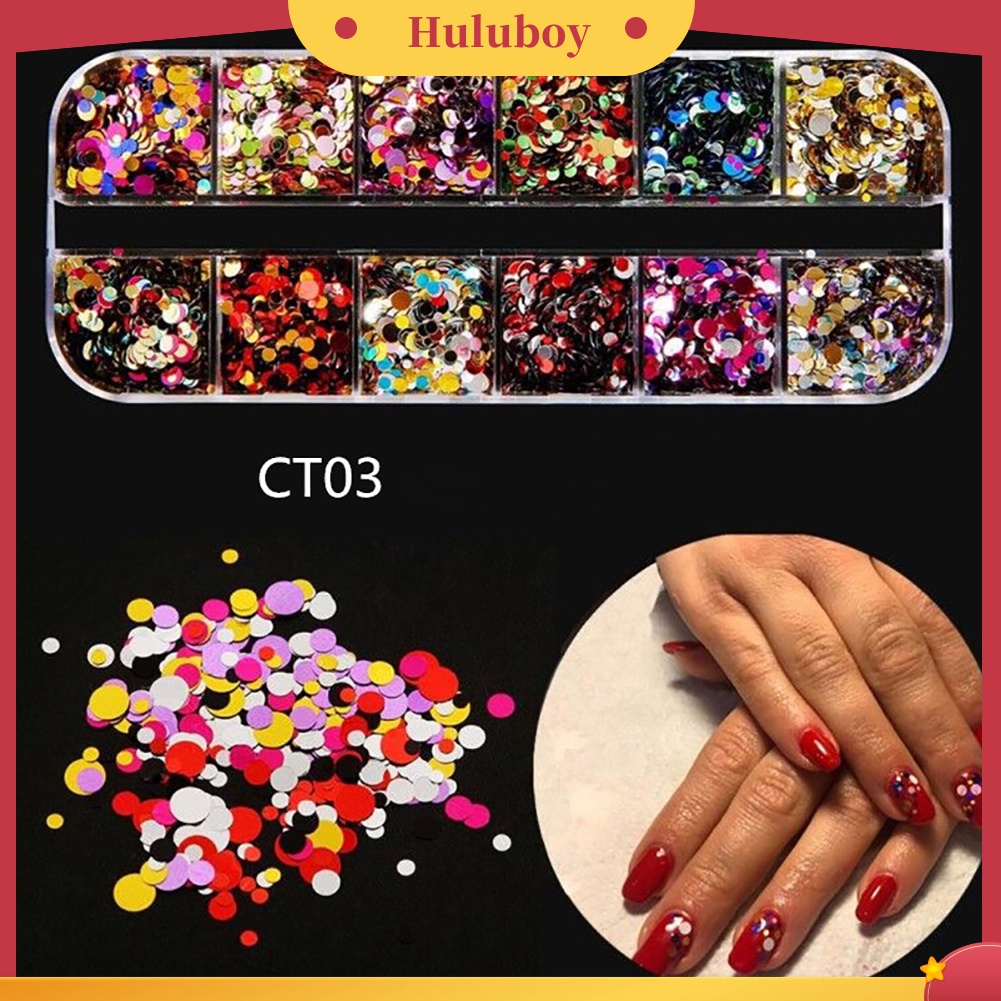 Huluboy Huluboy♡ Payet Berlian Imitasi Berkilau Untuk Dekorasi Manicure DIY