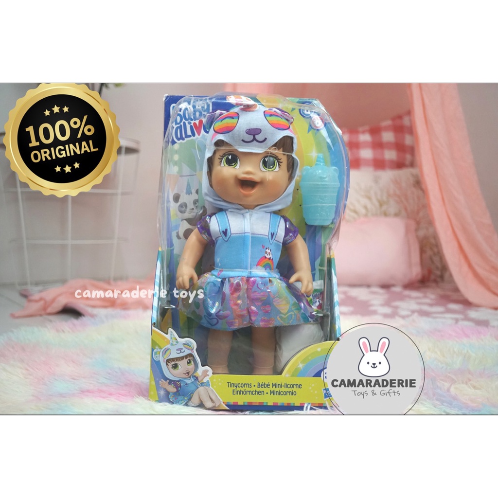 Baby Alive Tinycorns Blue Doll, Boneka Baby Alive Original