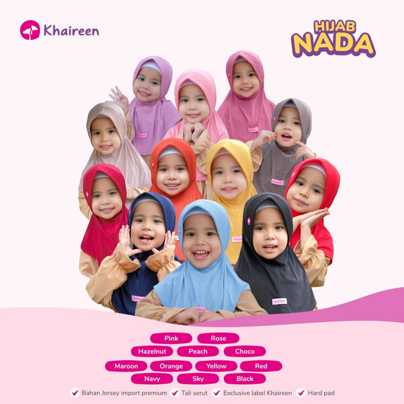 HIJAB NADA BY KHAIREEN hijab anak
