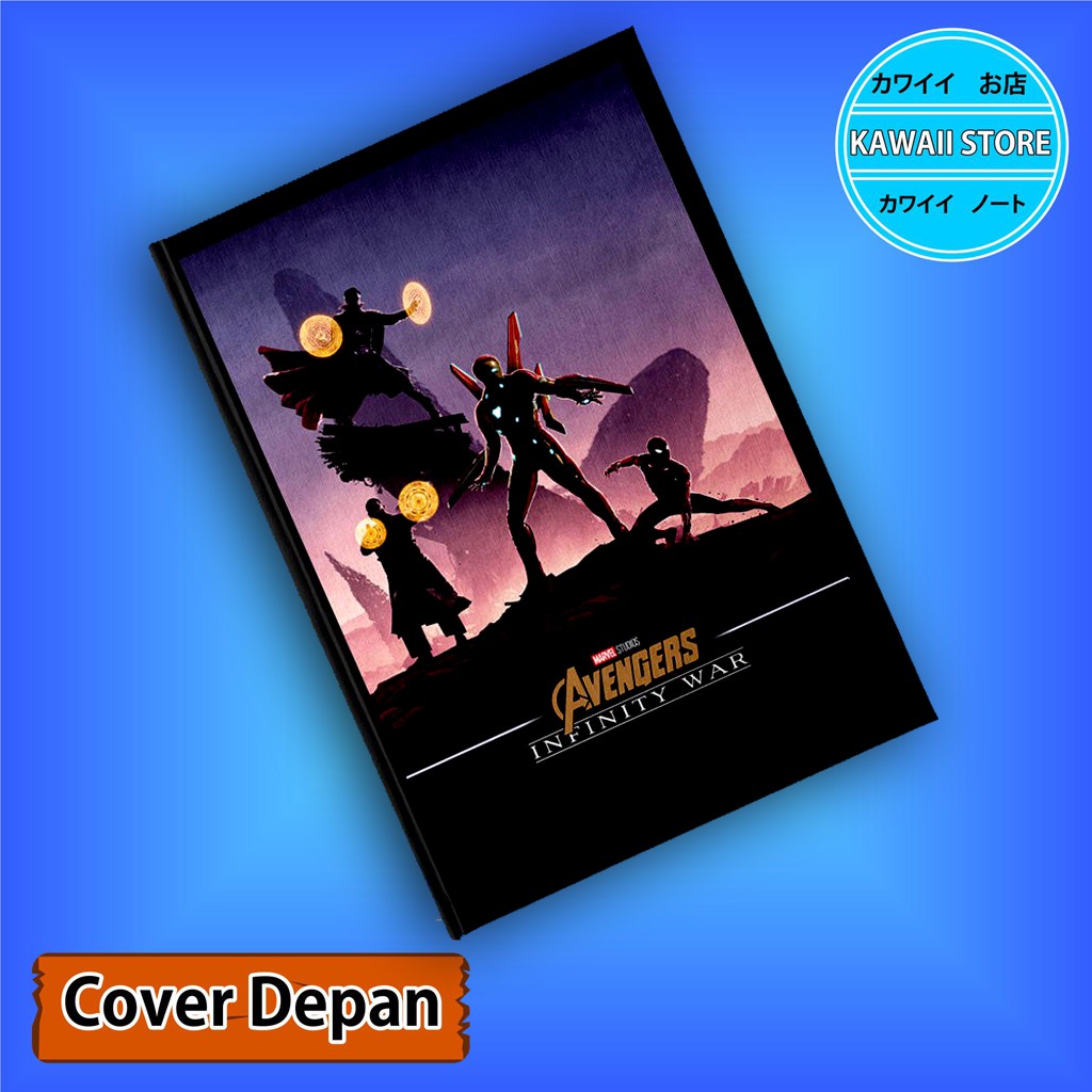 

Notebook / Pocket book Hard Cover Film Marvel Avengers INFINITY WAR 1A uk A5 & A6 / Notes Book