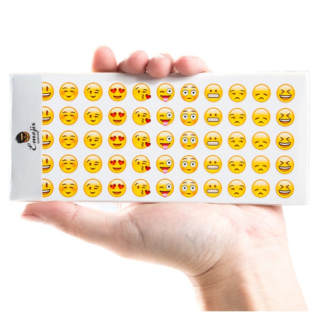 Stiker EMOTICON / Sticker EMOJI / Sticker Lucu Unik EMOTICON 12 in 1 / Sticker Ekspresi Emoji 12in1