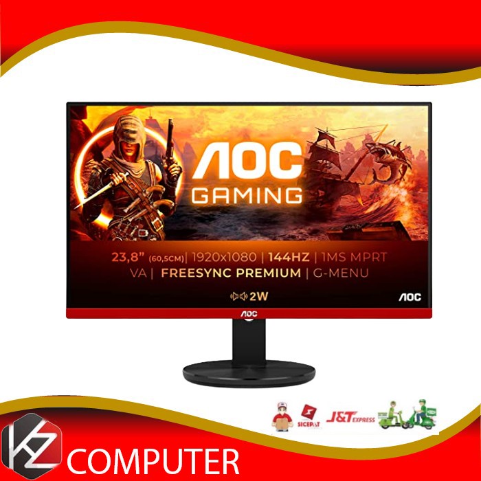 Monitor LED AOC G2490 G2490VX 24&quot; 1080p 144Hz 1ms HDMI DP Audio Out