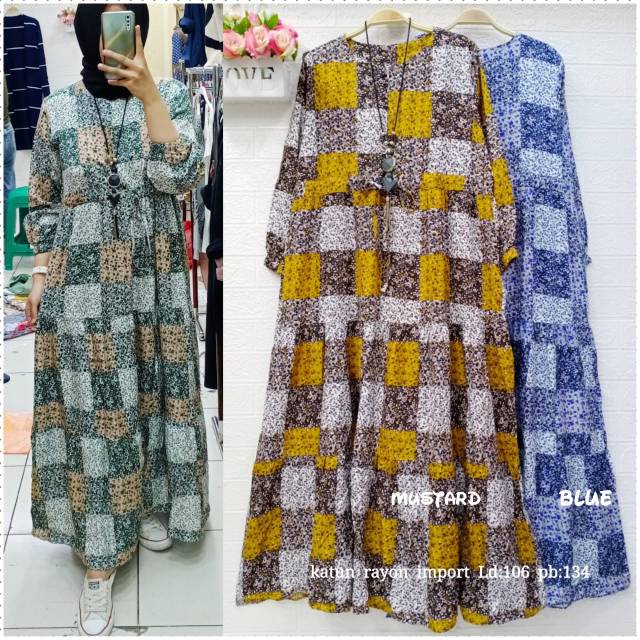 gamis katun import