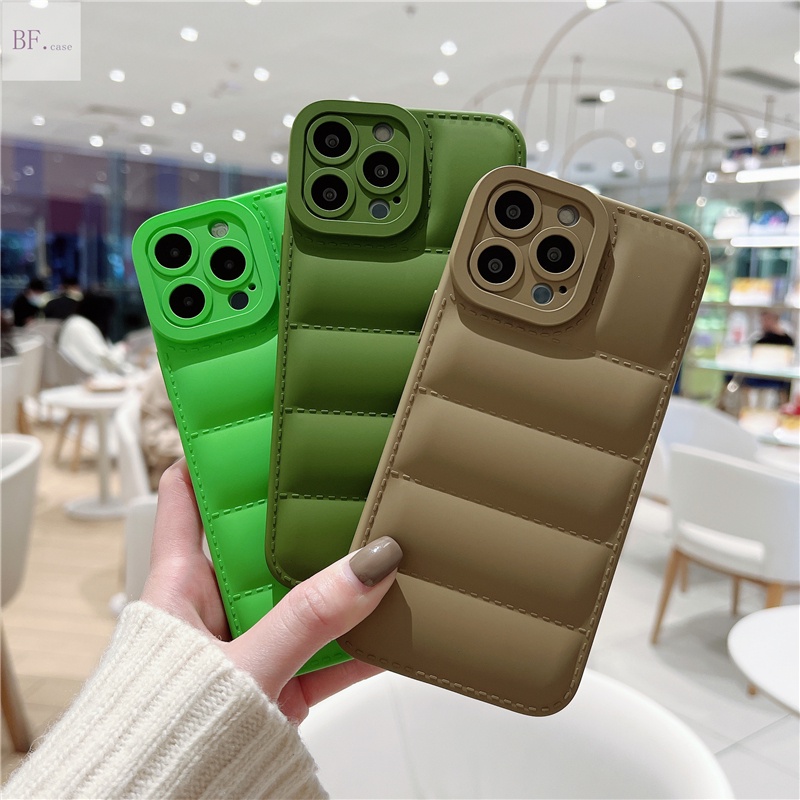 Soft Case Bahan Silikon Bentuk Jaket Down Jacket Untuk Iphone 11 13 12 Pro Max X Xr Xsmax 7 8 Plus