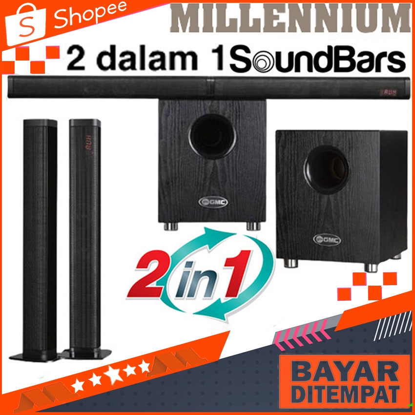 GMC 898G Speaker Soundbar Bluetooth Suara Joss Speaker Soundbar