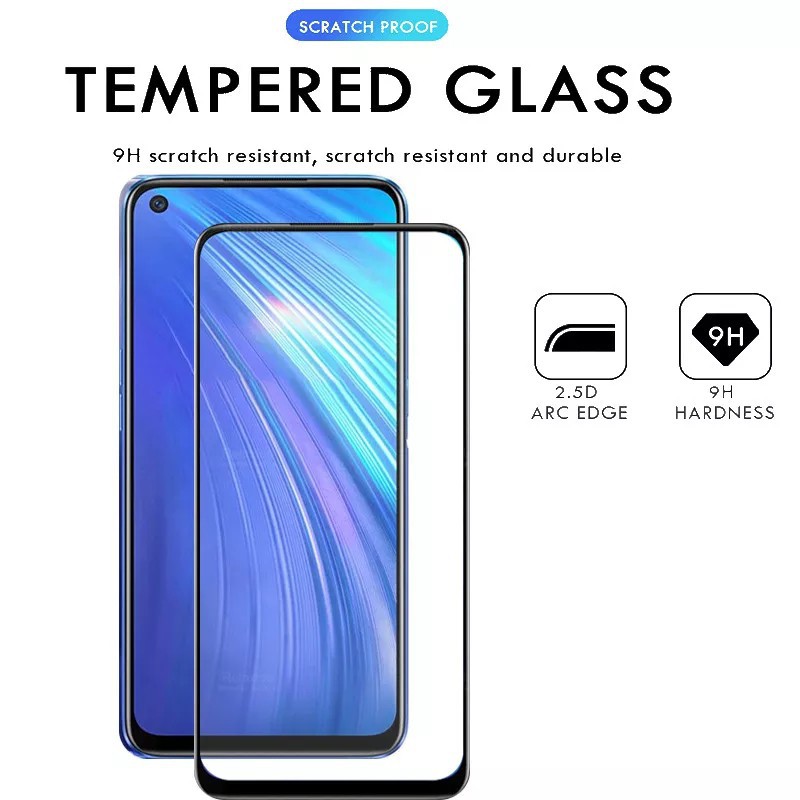 Tempered Glass Full RealMe Realme C1 C2 C3 C11 C12 C15 C17 C21 C21y C25 Screenguard Antigores Kaca