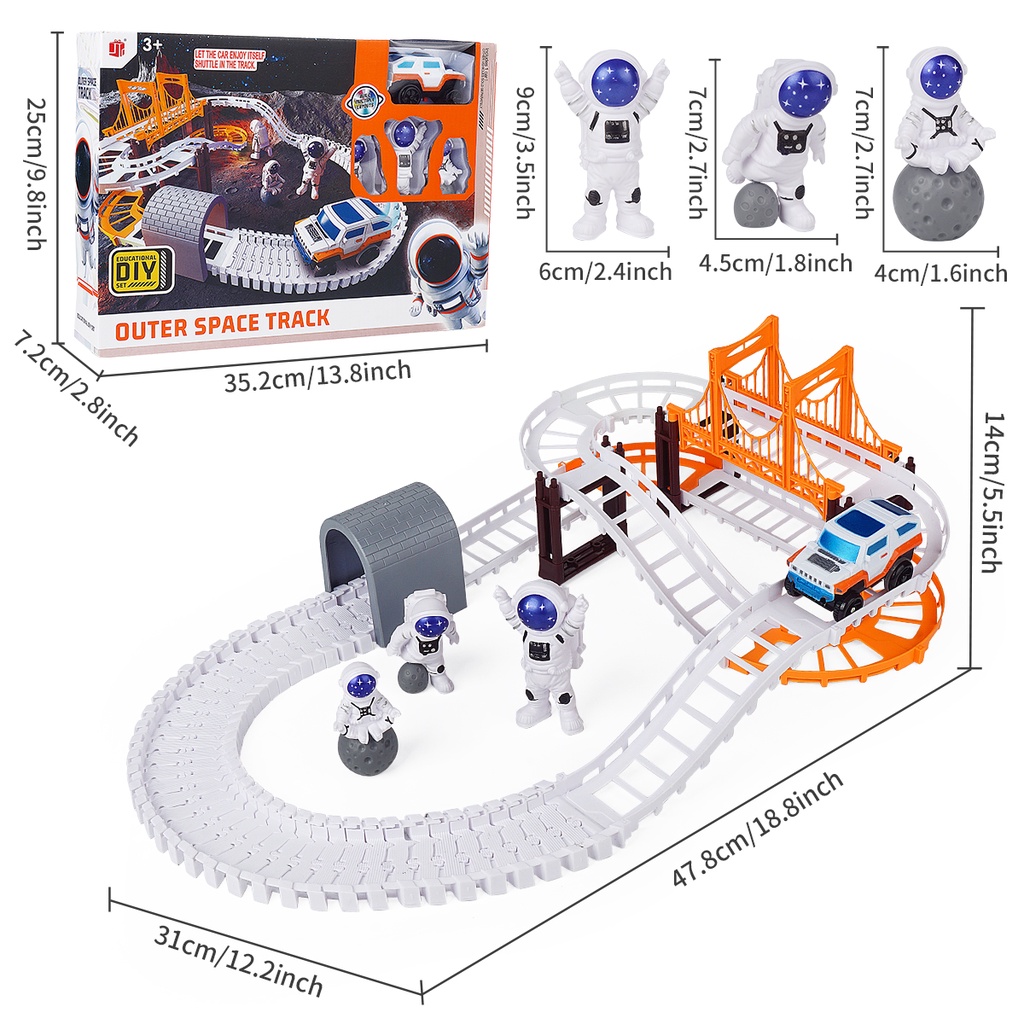 Mainan Anak Mobil Mobilan Urban City Rail Track Outerspace Track City Truck Rel