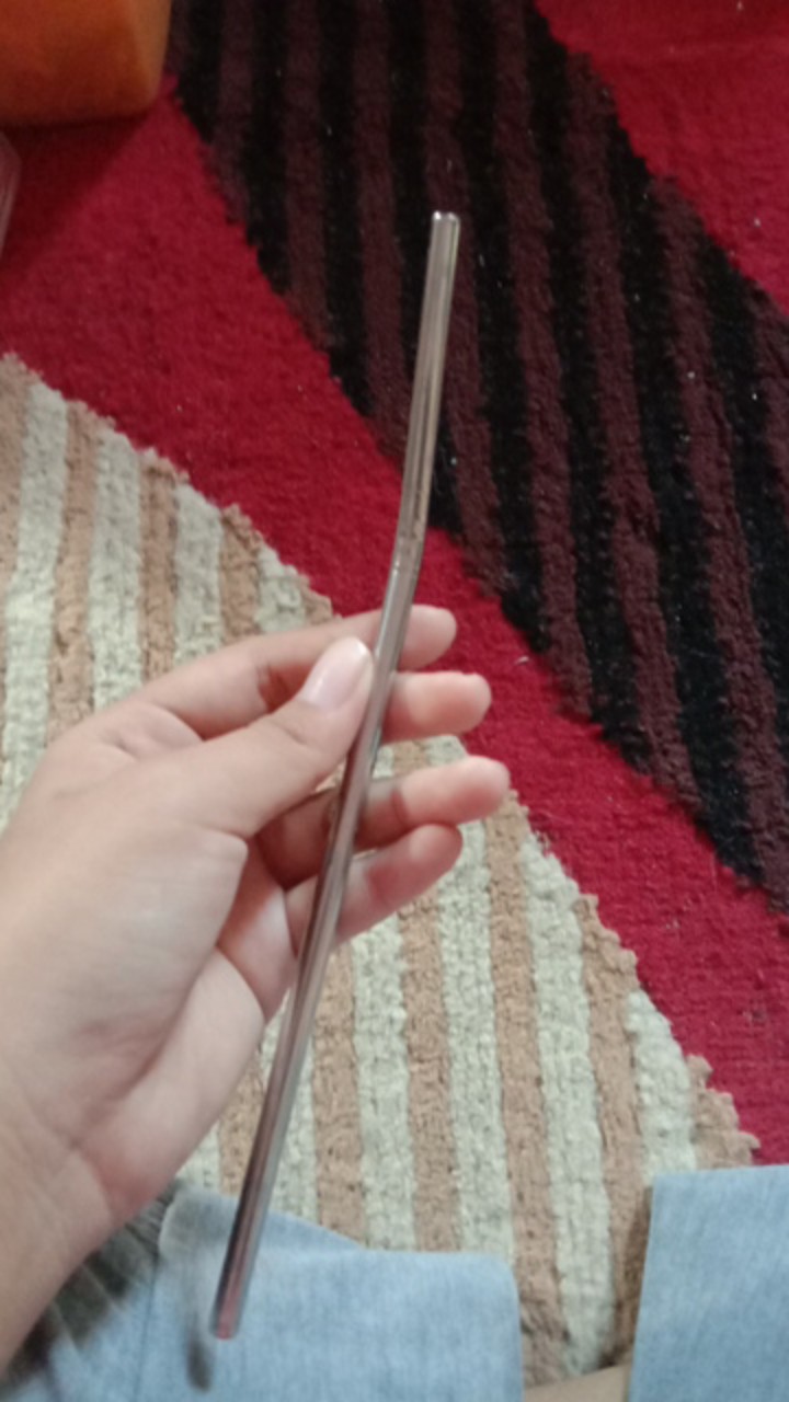 Sedotan Stainless Steel Bengkok Stain Less Straw Sedotan Lengkung Ramah Lingkungan Cafe Restoran