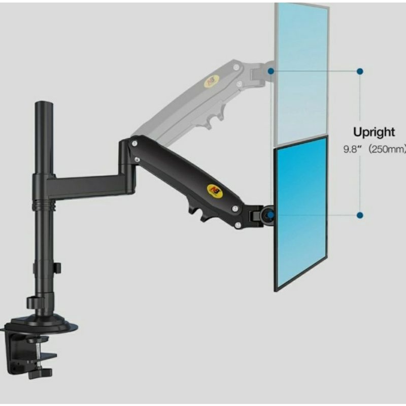 Bracket monitor/braket monitor/ breket monitor gass spring nb H100 15 - 35 inch full motion