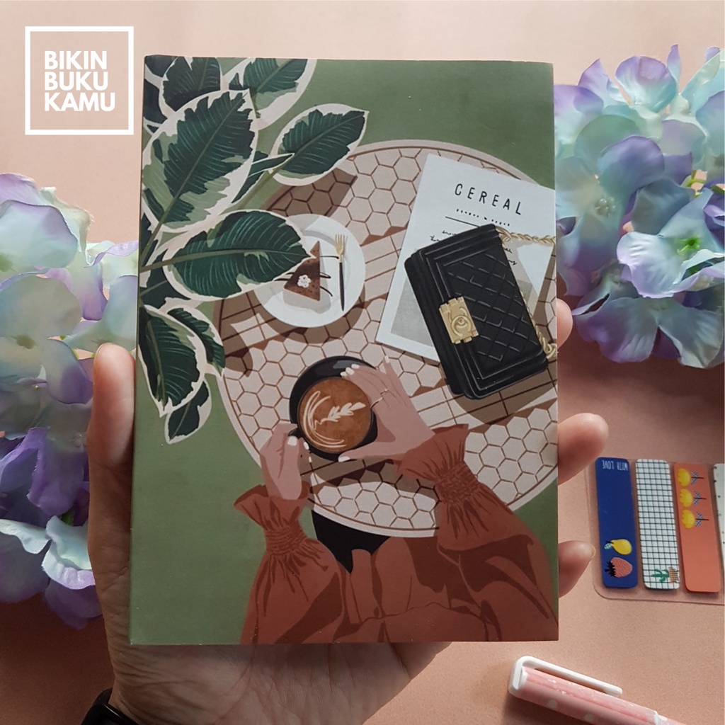 

[57gsm] A6 Notes Notebook Mini Saku Pocket Book Bookpaper Softcover Polos - Coffee Table 02